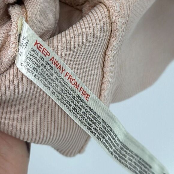 FP Movement Peach Sprint To The Finish Distressed Gorpcore Oversized Quilted Hoo - Picture 9 of 11